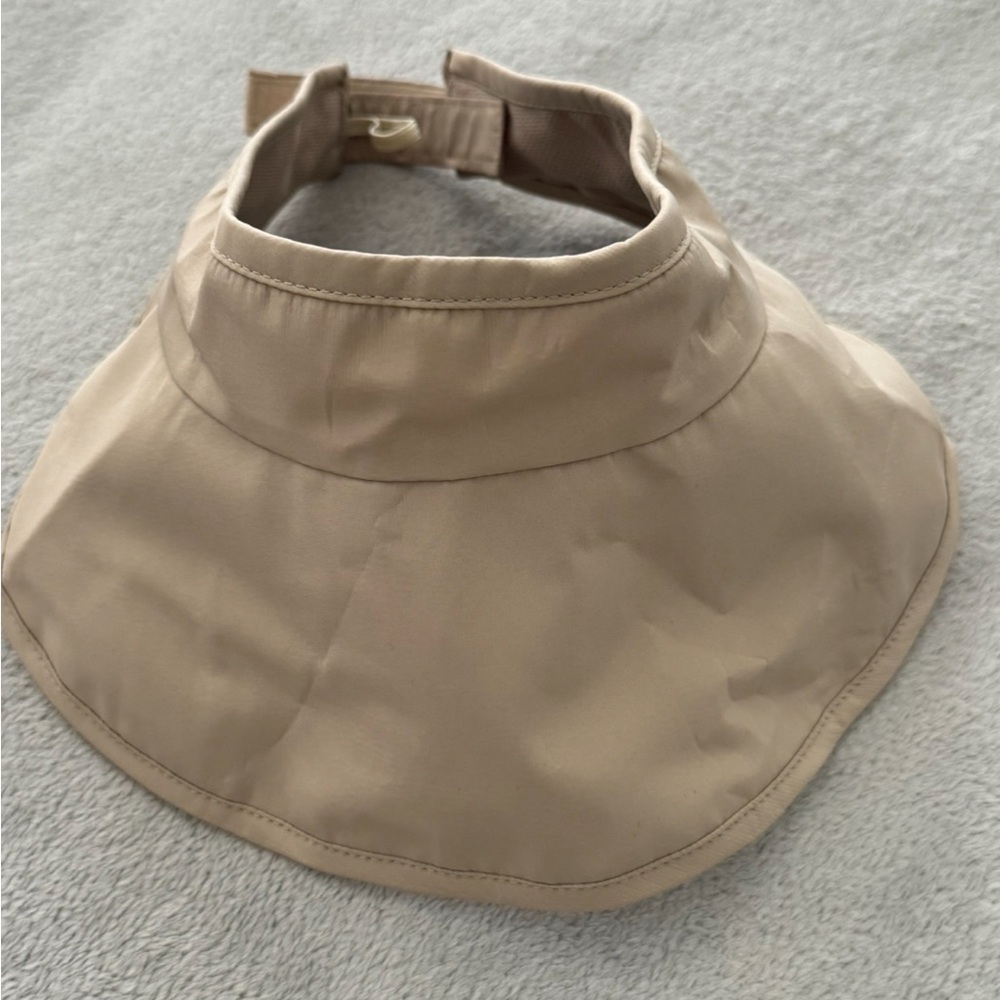 Beige Sun Visor Hat